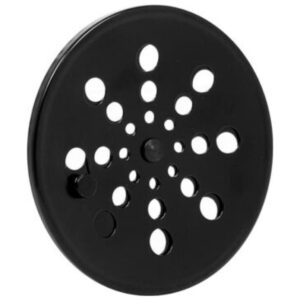 Ralo Completo Redondo – Grelha + Caixilho em Inox Preto 10×10 cm