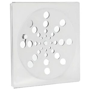 Grelha Quadrada em Inox Cromado Para Caixilho de 15×15 cm