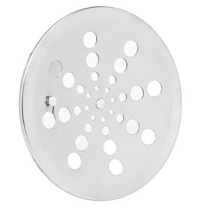 Grelha Redonda em Inox Cromado Para Caixilho de 15×15 cm