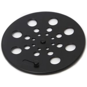 Grelha Redonda em Inox Preto Para Caixilho de 15×15 cm