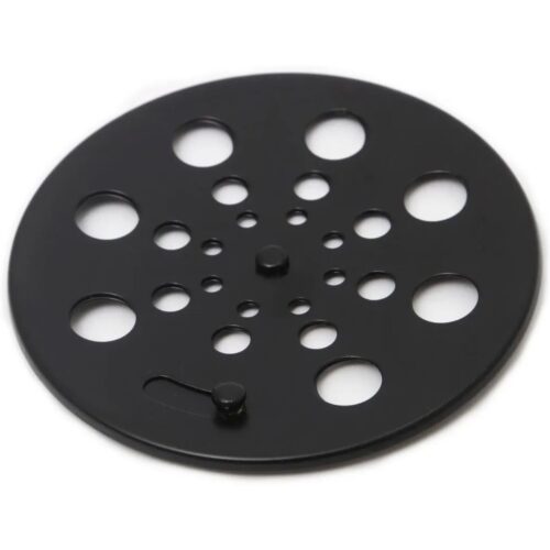 Grelha Redonda em Inox Preto Para Caixilho de 10×10 cm