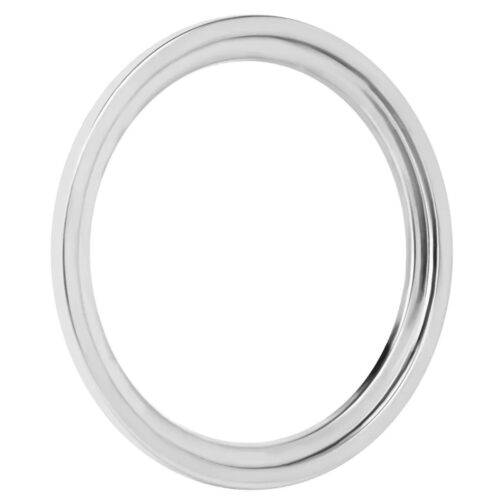 Caixilho Redondo em Inox Cromado 10×10 cm