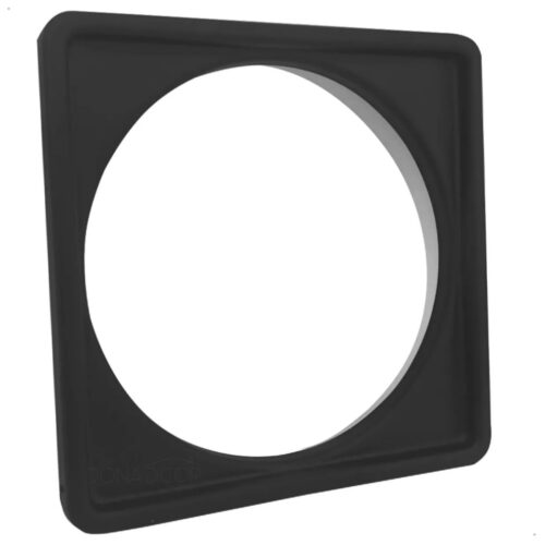 Caixilho Quadrado em Inox Preto 10×10 cm