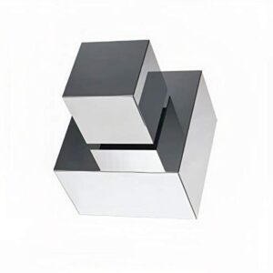 Acabamento Completo Quadrado Cromado 1 1/2