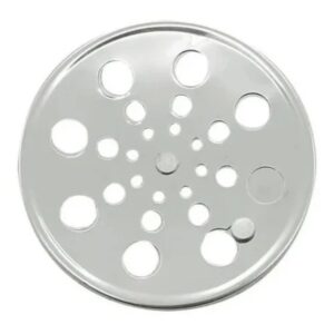 Grelha Redonda em Inox Cromado Para Caixilho de 15×15 cm