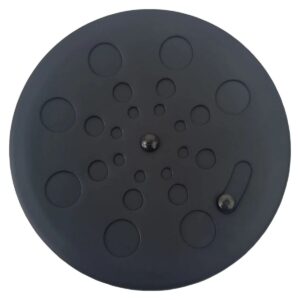 Grelha Redonda em Inox Preto Para Caixilho de 15×15 cm