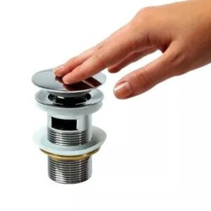Válvula Click em Metal Para Pia de Banheiro e Tanques 7/8