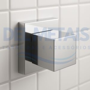 Acabamento Completo Quadrado Cromado 3/4