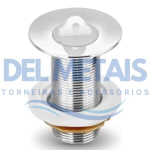 Válvula Para Lavatório Longa Em Metal Cromado De 7/8 - 11 cm