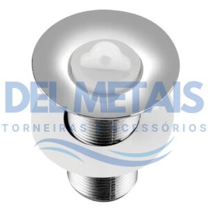 Válvula Para Lavatório Longa Em Metal Cromado De 7/8 - 11 cm