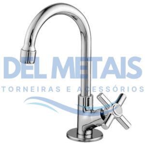 1195 Torneira Para Banheiro / Lavabo Em Metal Cromado