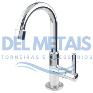 1195 Torneira Para Banheiro / Lavabo Em Metal Cromado